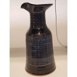 Vintage Pottery Wine Pitcher 9.5"